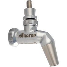 Load image into Gallery viewer, Deluxe KOMOS Kegerator Stainless Steel Exterior TRIPLE Faucet With Stainless Steel Nuka Tap Faucet