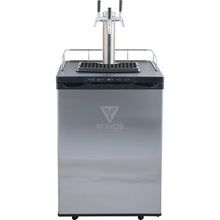 Load image into Gallery viewer, KOMOS Kegerator Triple Faucet With Stainless Steel Intertap
