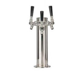 Polished Stainless Steel 3 Faucet Draft Tower