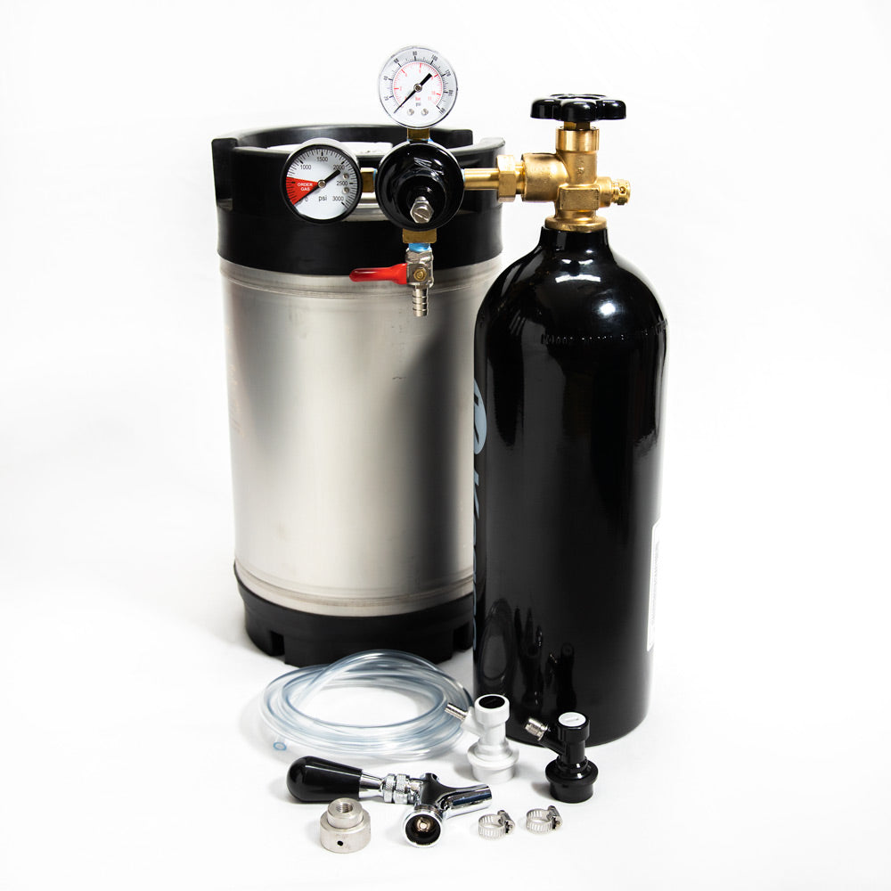 Cold Brew Coffee Nitrogen Keg Kit with Standard Faucet 2.5 Gal