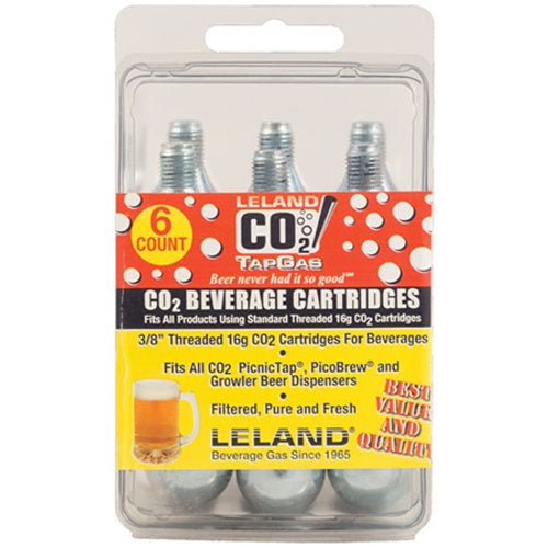 Threaded CO2 Cartridge 16 Gram ( 6Pack )