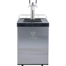 Load image into Gallery viewer, KOMOS Kegerator Triple Faucet With Stainless Steel Intertap
