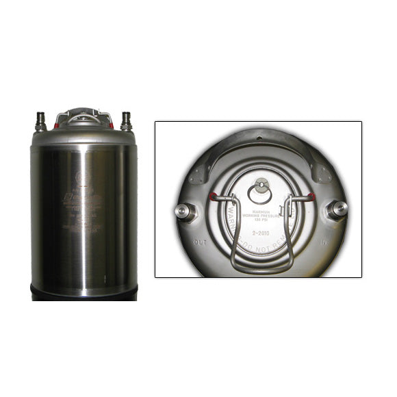 Kegco Cold Brew Coffee Keg - Ball Lock 5 Gallon Strap Handle - Brand New Set  of 2
