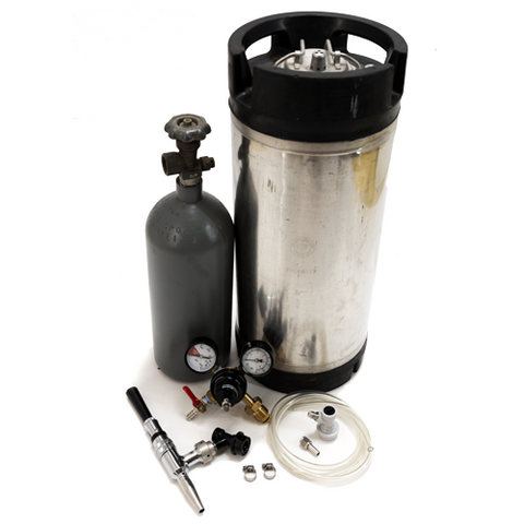Cold Brew Coffee Nitrogen Keg Kit with Stout Faucet - 5 Gal Used Keg