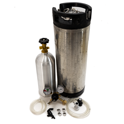 Whole Enchilada Pepsi style 5 Gallon Ball Lock Keg Kit NEW aluminum 5lb Co2 Tank with Picnic Faucet