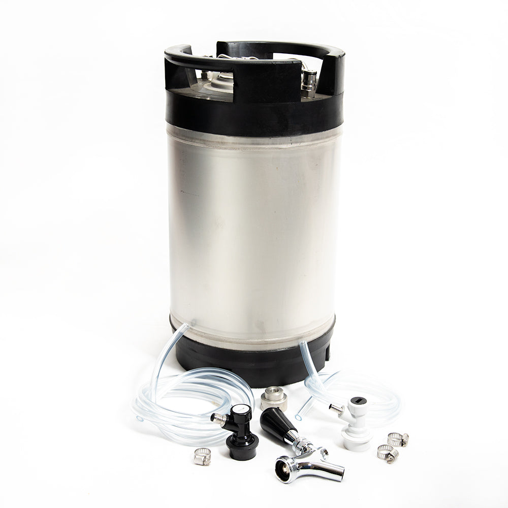 2.5 Gallon Dispensing Keg Kit with Beer Faucet