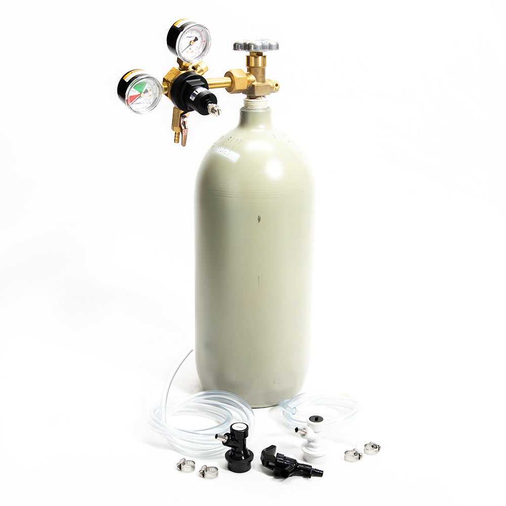 CO2 Ball Lock Kit with 10lb CO2 Cylinder Corny Keg