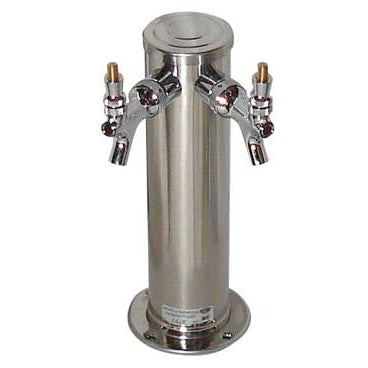 Polished Stainless Steel 2 Faucet Draft Tower