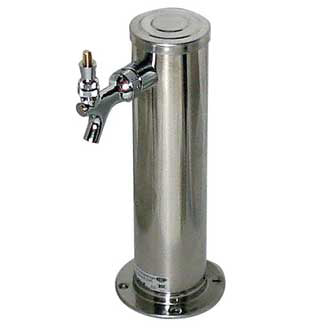 Polished Stainless Steel 1 Faucet Draft Tower