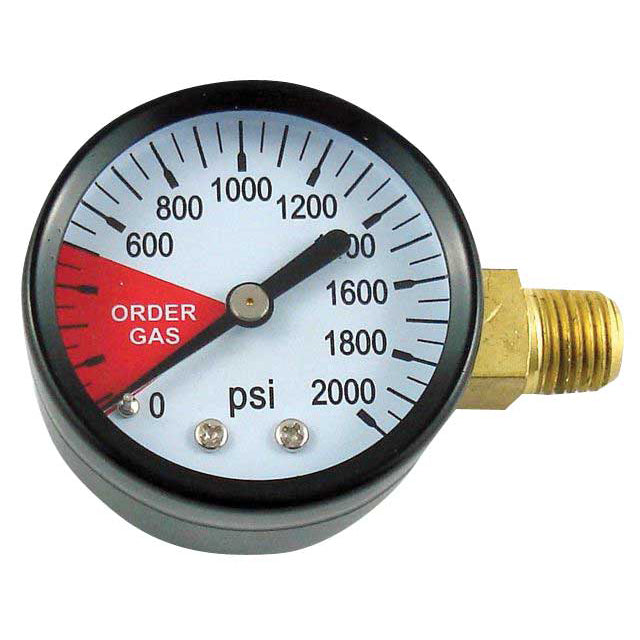 GAUGE, 2 inch 2000lb  1/4MPT (RHT)(SIDE)